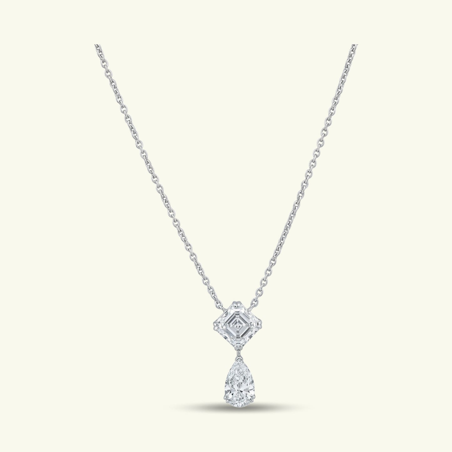 Veralis Twin Diamond Pendant and Chain