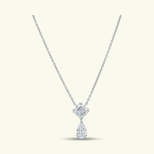 Veralis Twin Diamond Pendant and Chain
