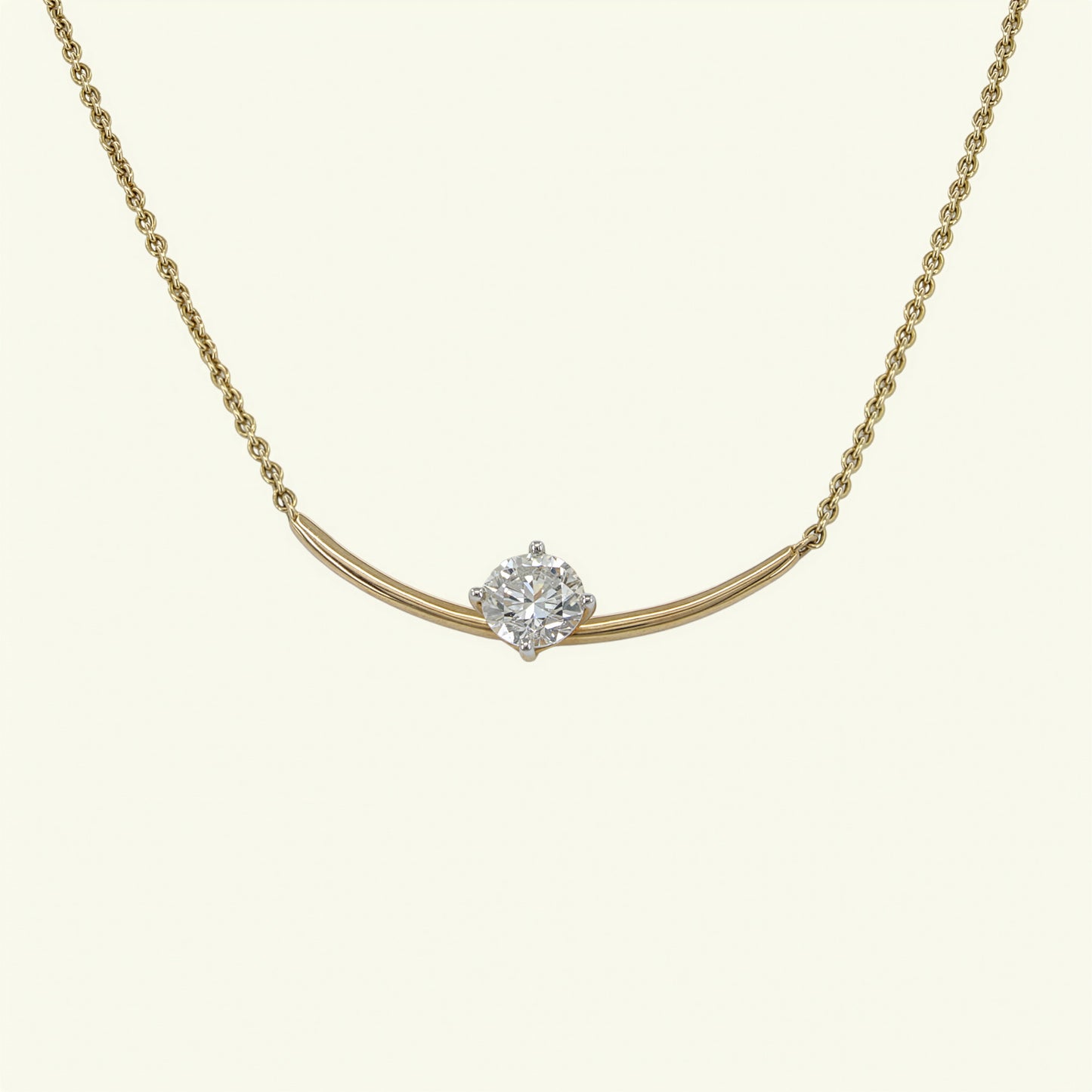 Avelis Crest Diamond Pendant and Chain