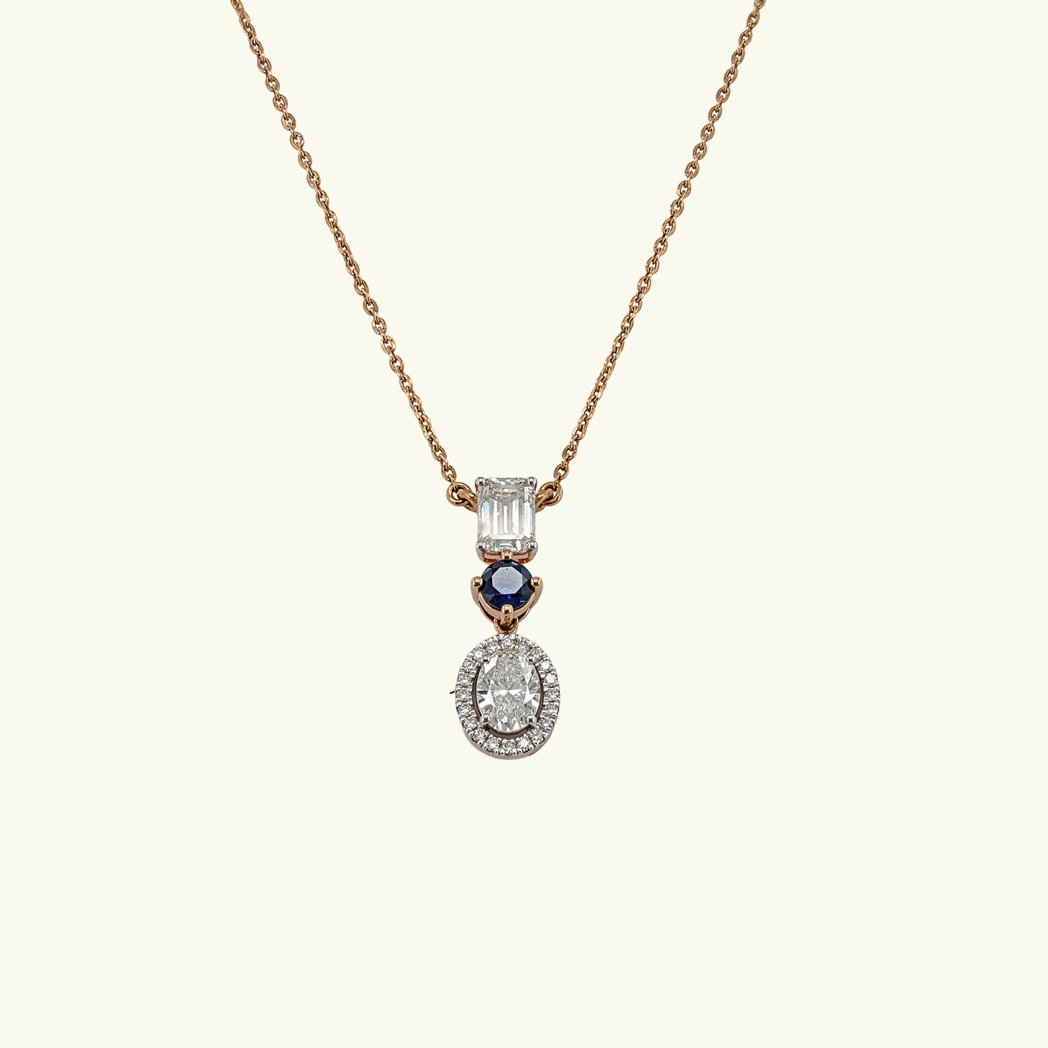 Elvane Light Diamond Pendant and Chain
