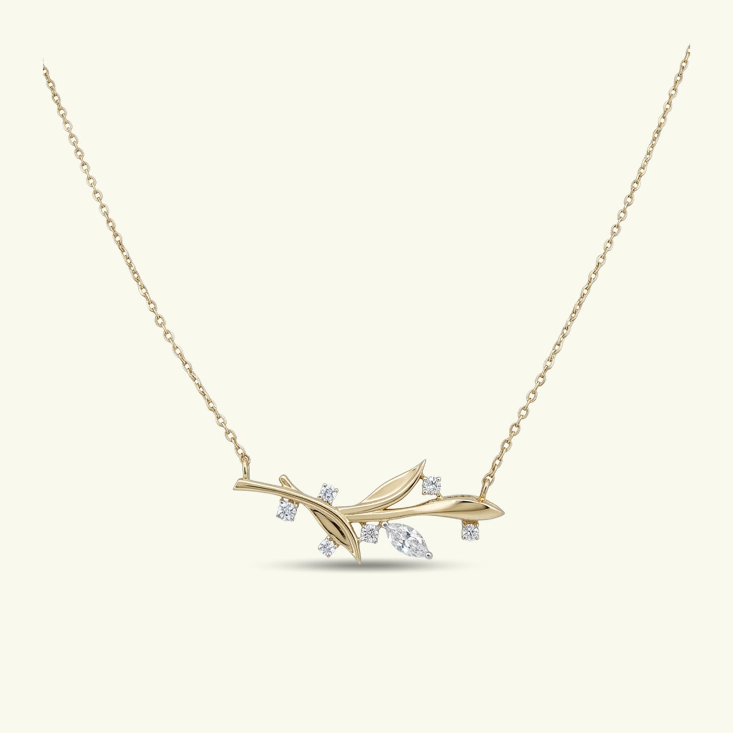  Elira Vine Diamond Pendant with Chain 