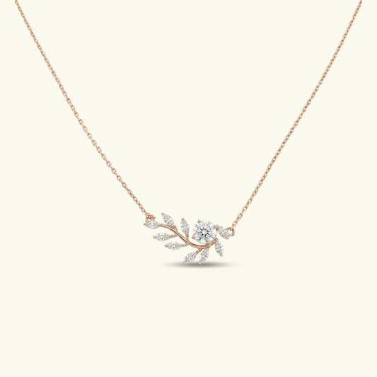  Liora Vine Diamond Pendant with Chain 
