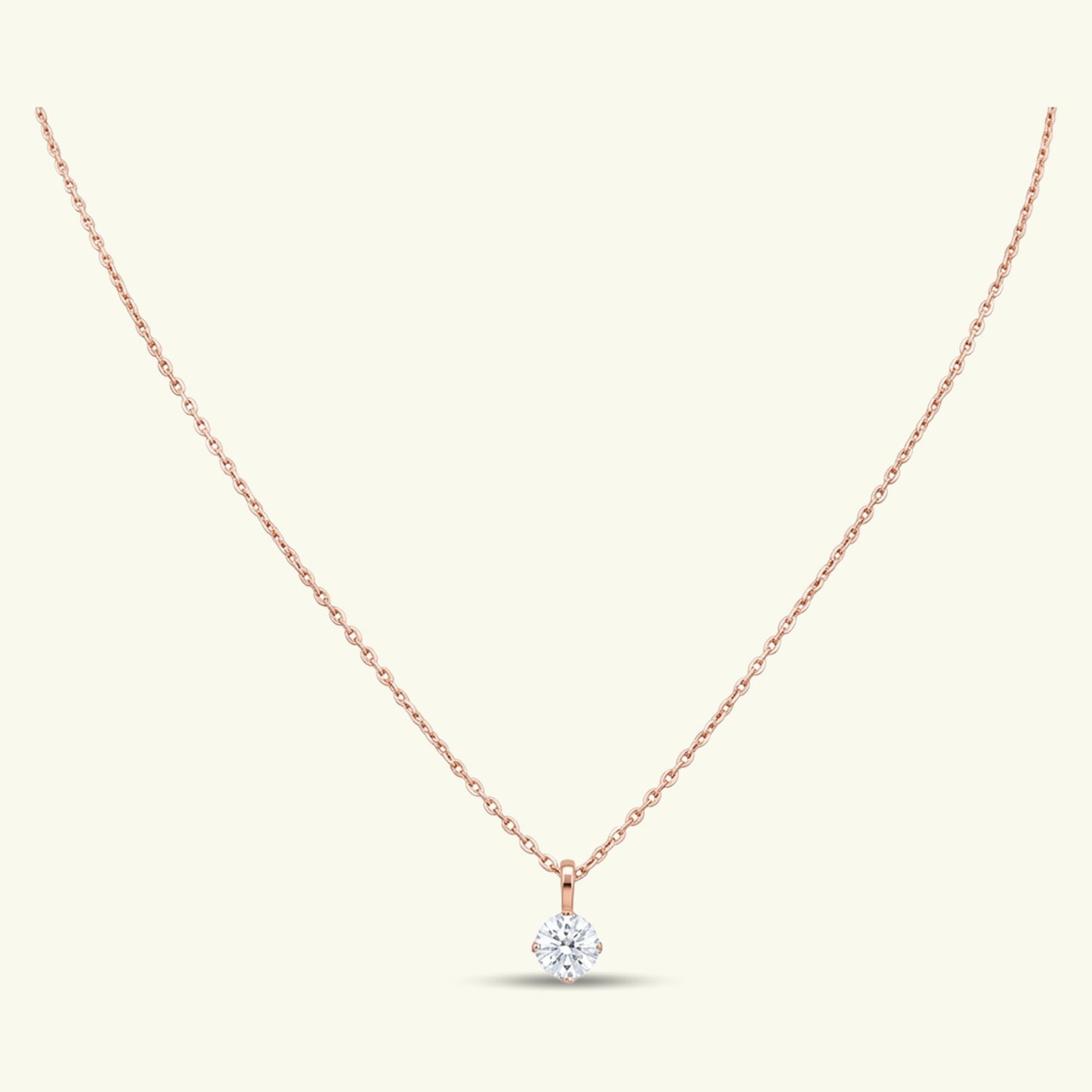 Elrin Solitaire Diamond Pendant with chain
