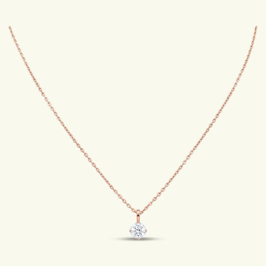 Elrin Solitaire Diamond Pendant with chain