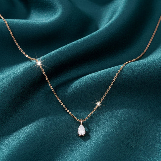 Velyn Solitaire Diamond Pendant  with chain