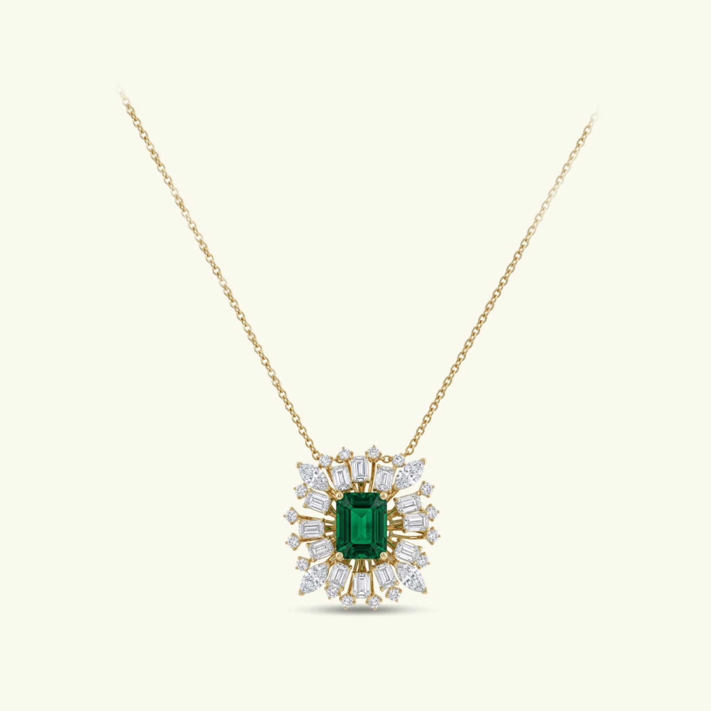 Velin Ray Diamond Pendant  with chain