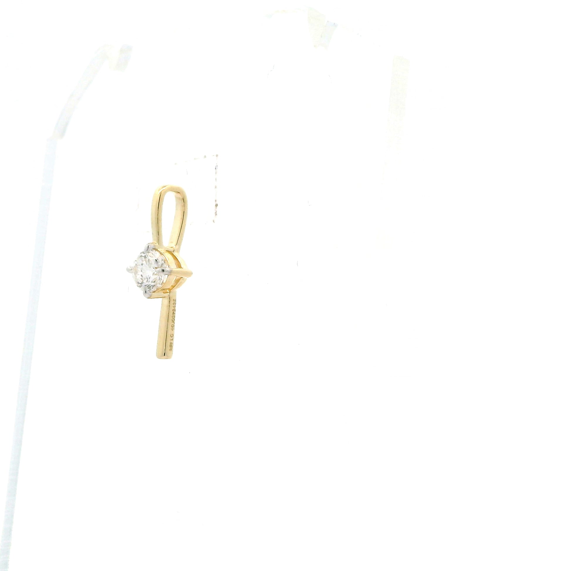 Nireth Solitaire Diamond Pendant with chain