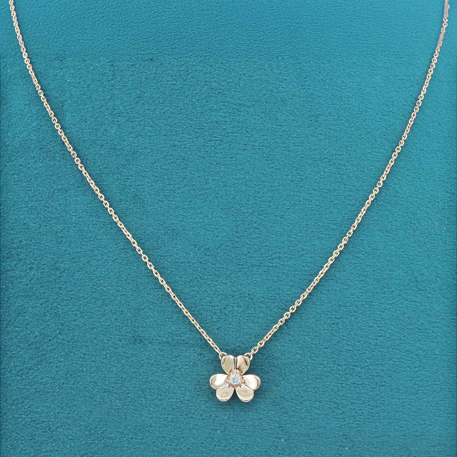 Elenith Solitaire Diamond Pendant with chain