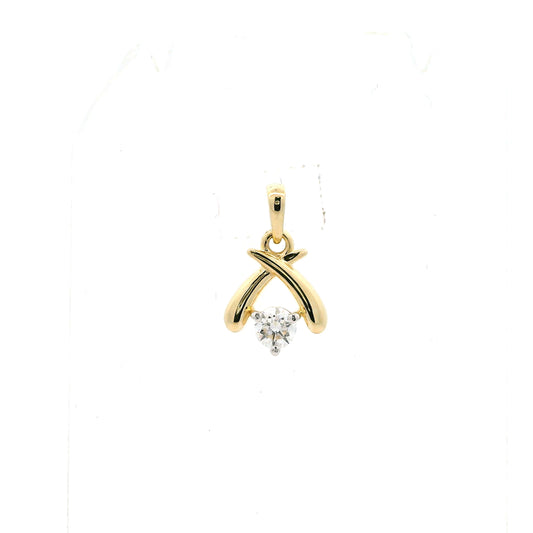 Oselia Solitaire Diamond Pendant with chain