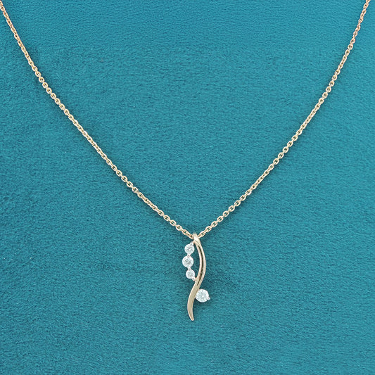 Salenne Diamond Pendant with chain