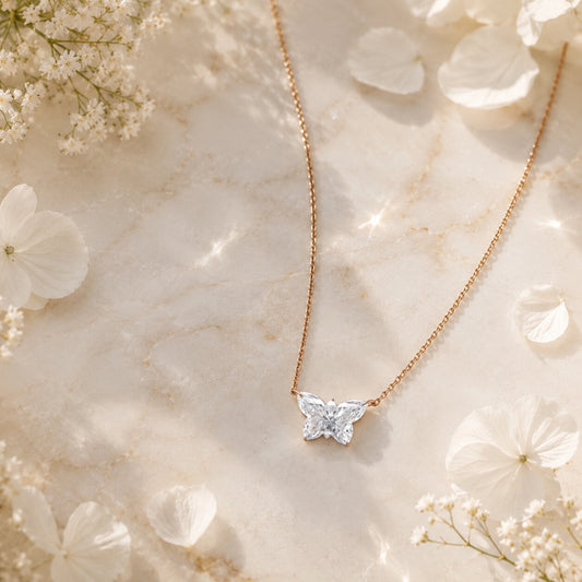 Firefly Icon Diamond Pendant with Chain
