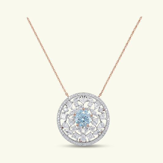 Arvielle Crest Diamond Solitaire Pendant