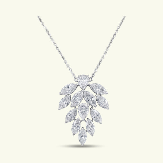 Selvora Arc Diamond Pendant