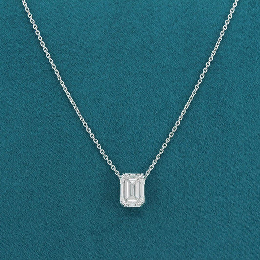 Rylin Box Diamond Pendant  with chain