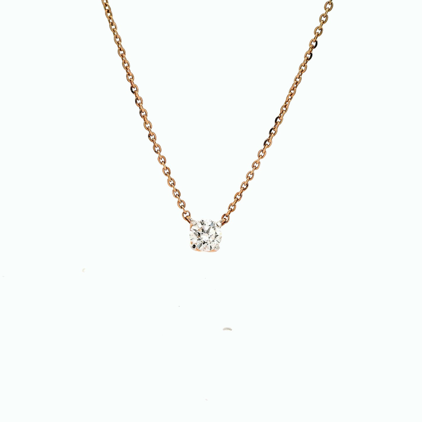 Calira Solitaire Diamond Pendant with chain