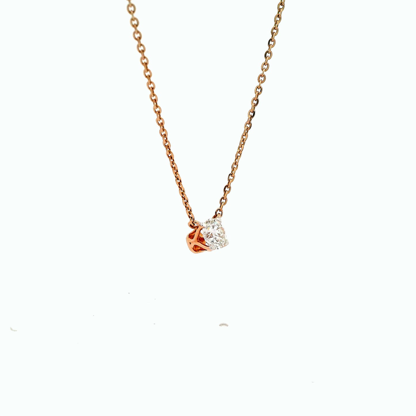 Calira Solitaire Diamond Pendant with chain