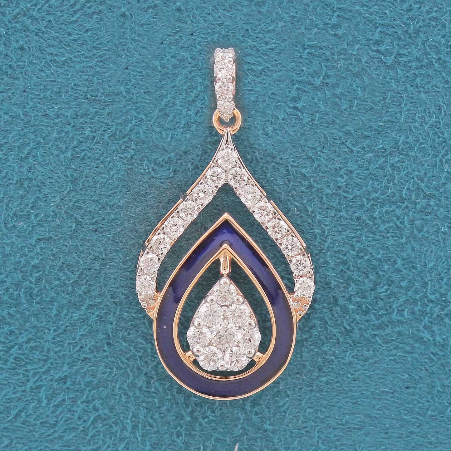 Amari Enamel Diamond Pendant