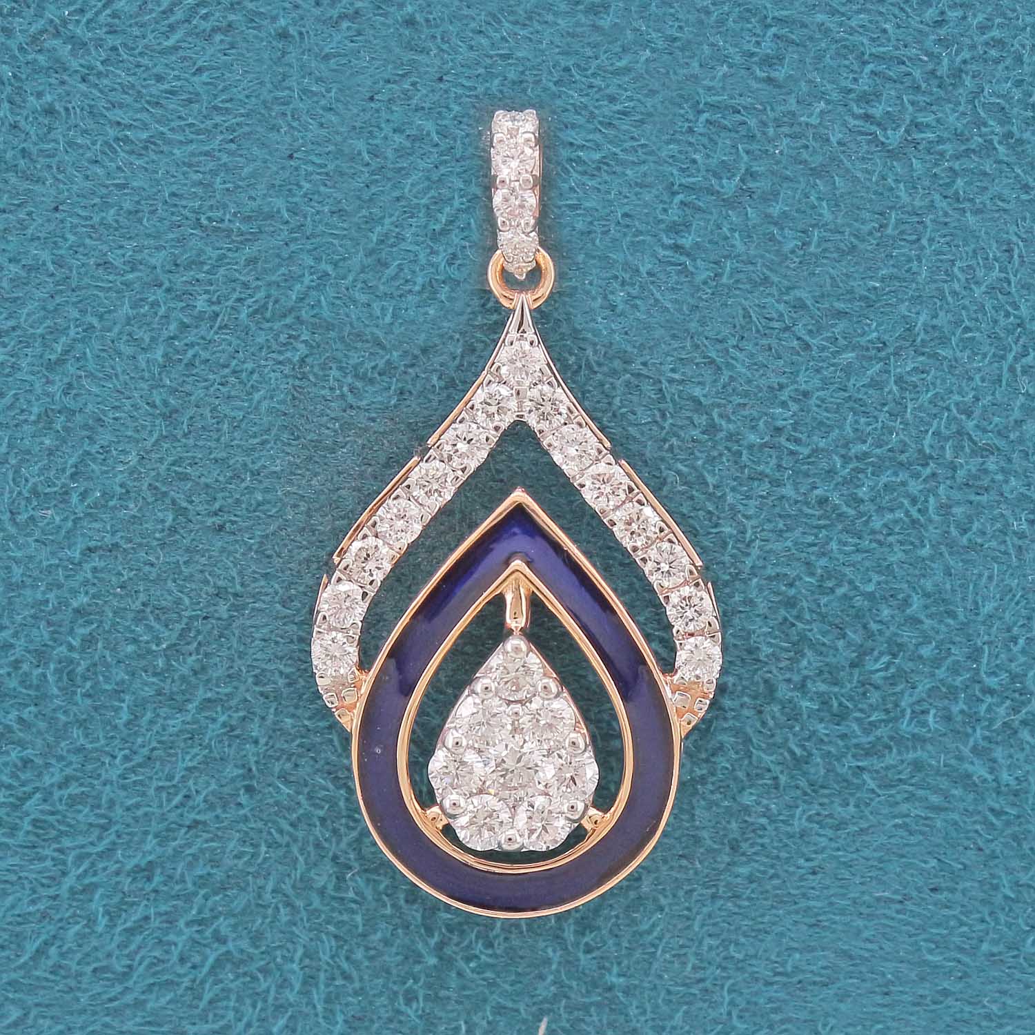 Amari Enamel Diamond Pendant