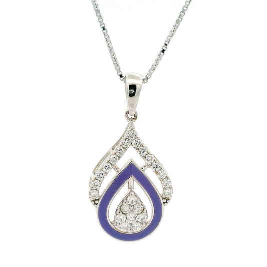 Amari Enamel Diamond Pendant