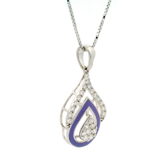 Amari Enamel Diamond Pendant
