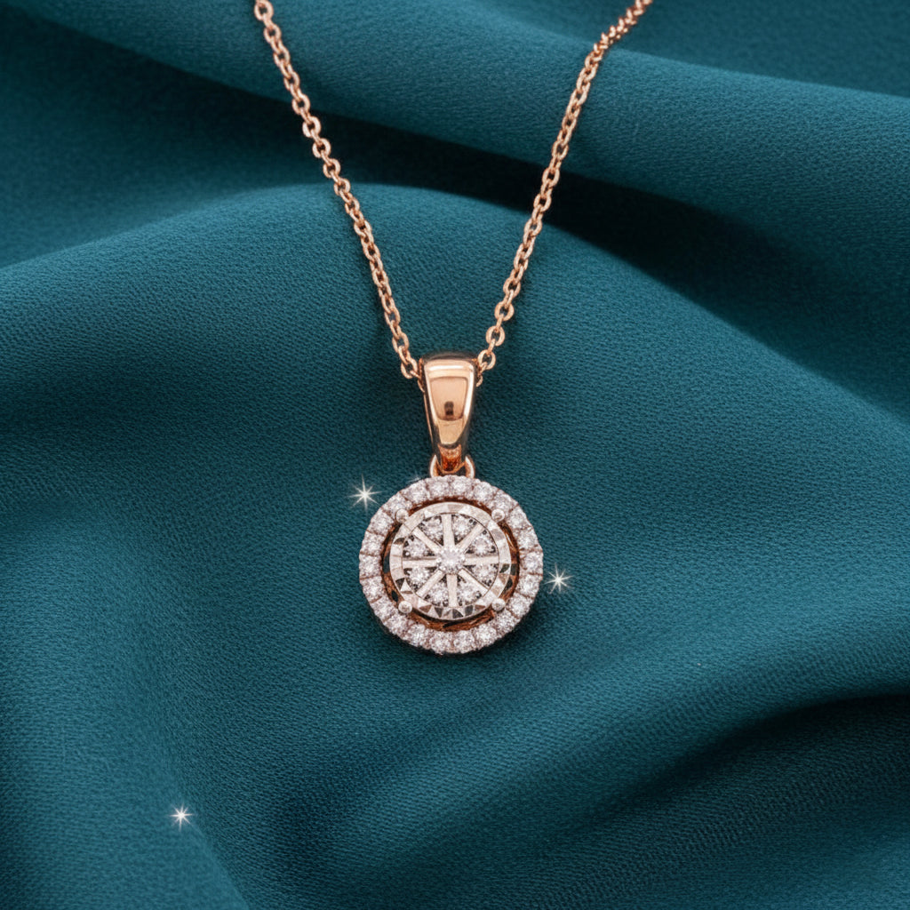 Verira Halo Diamond Pendant