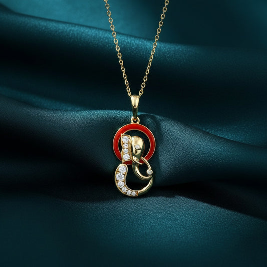 Anvaya Enamel Diamond Pendant