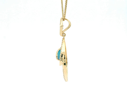 Nyari Curve Diamond Pendant with Chain
