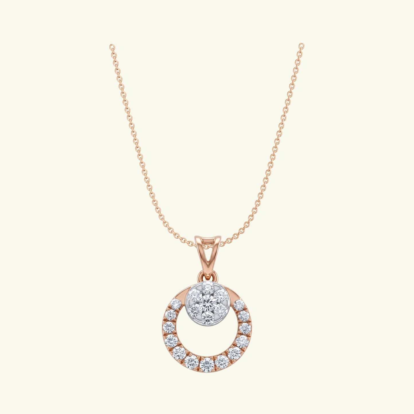 Evara Beam Diamond Pendant