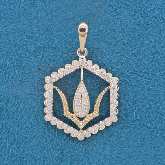 Dhyana Religious Diamond Pendant