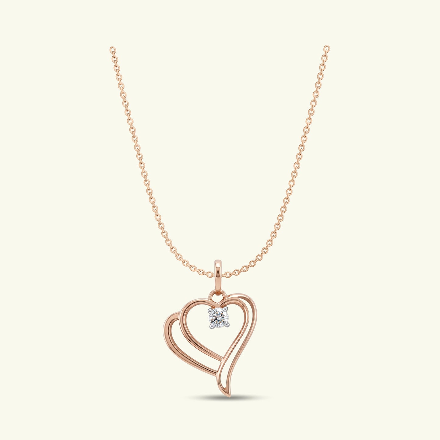 Taryna Solitaire Diamond Pendant