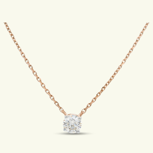 Selune Solitaire Diamond Pendant with chain