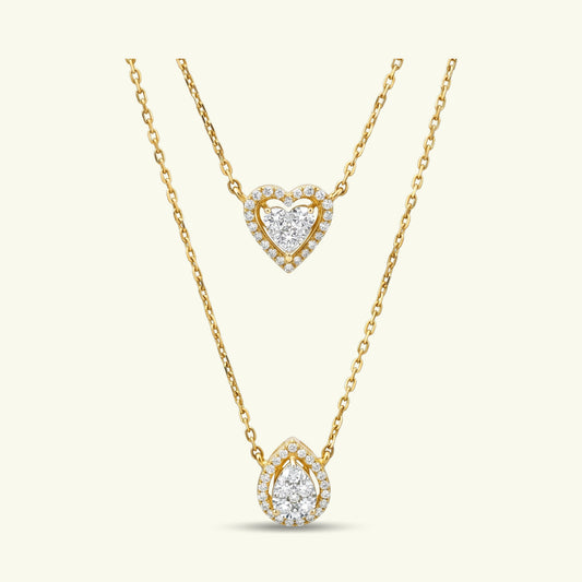 Elantra Halo Diamond Pendant