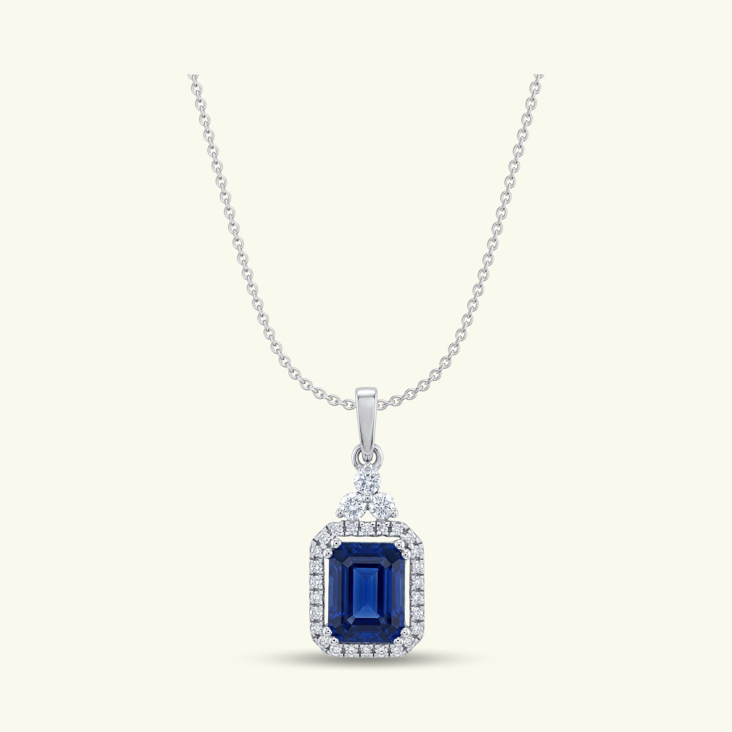 Neraya Coloured Stone Solitaire Diamond Pendant