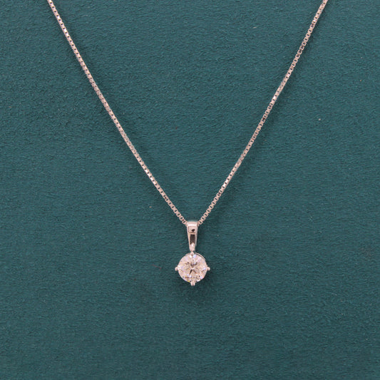 Aralya Solitaire Diamond Pendant