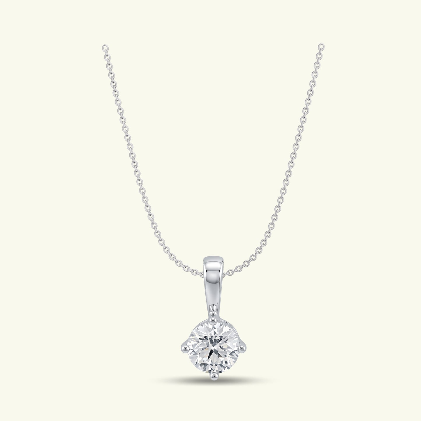 Aralya Solitaire Diamond Pendant