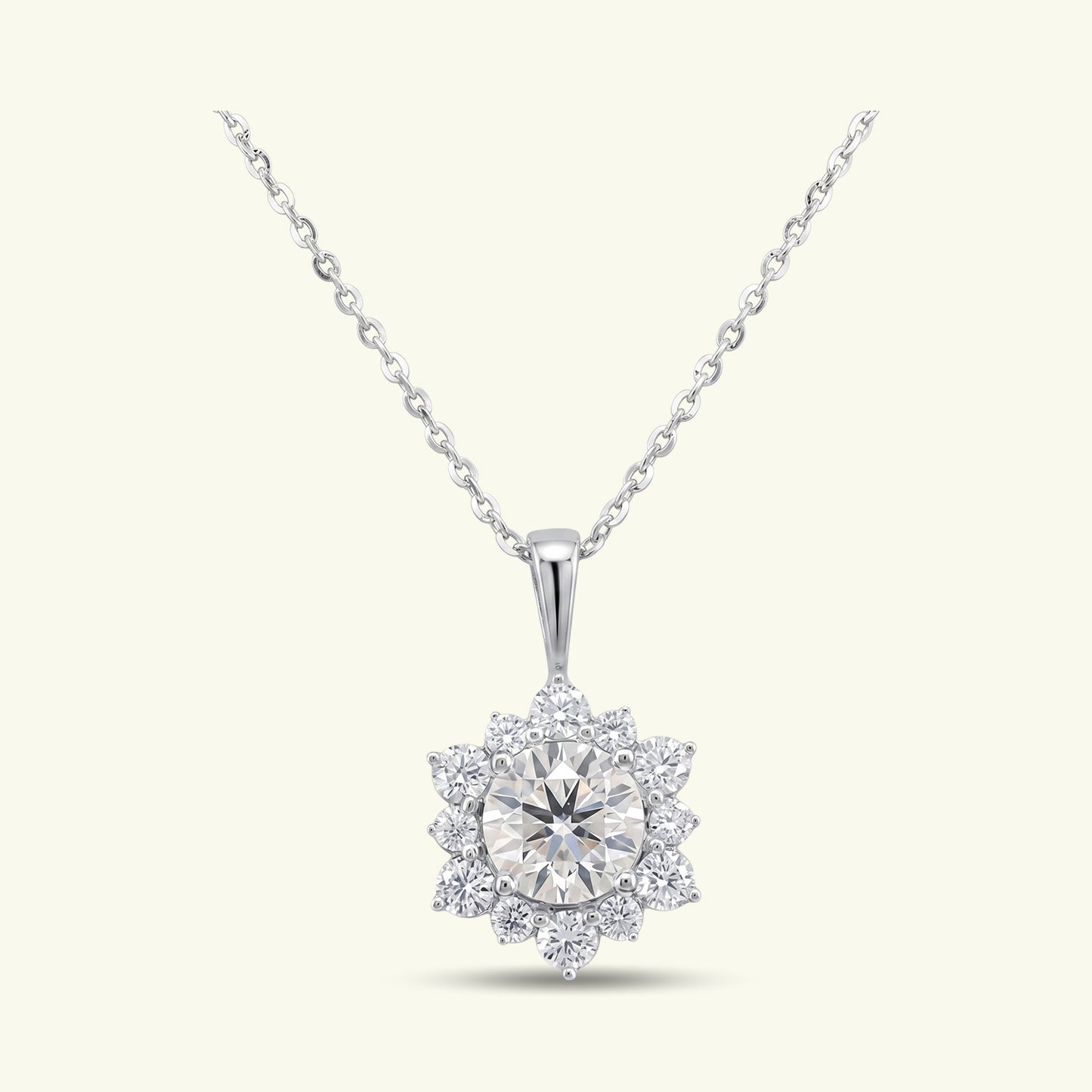 Liora Halo Diamond Pendant