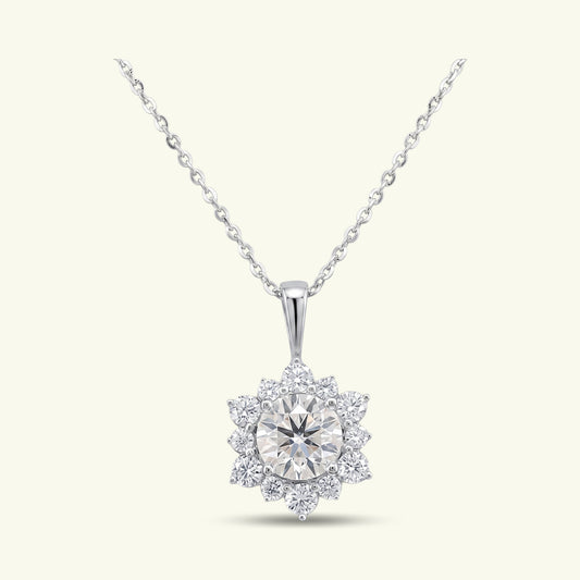 Liora Halo Diamond Pendant