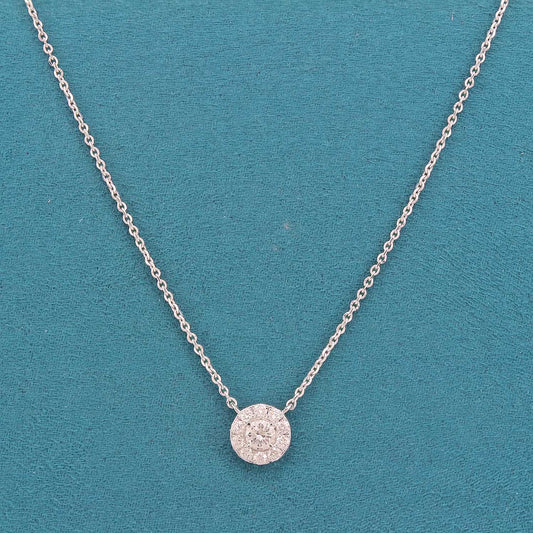 Auren Halo Diamond Pendant