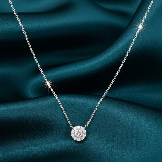 Auren Halo Diamond Pendant