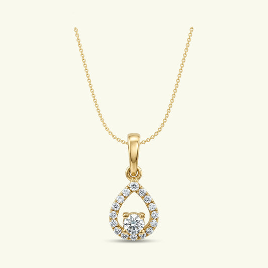 Aerith Solitaire Diamond Pendant