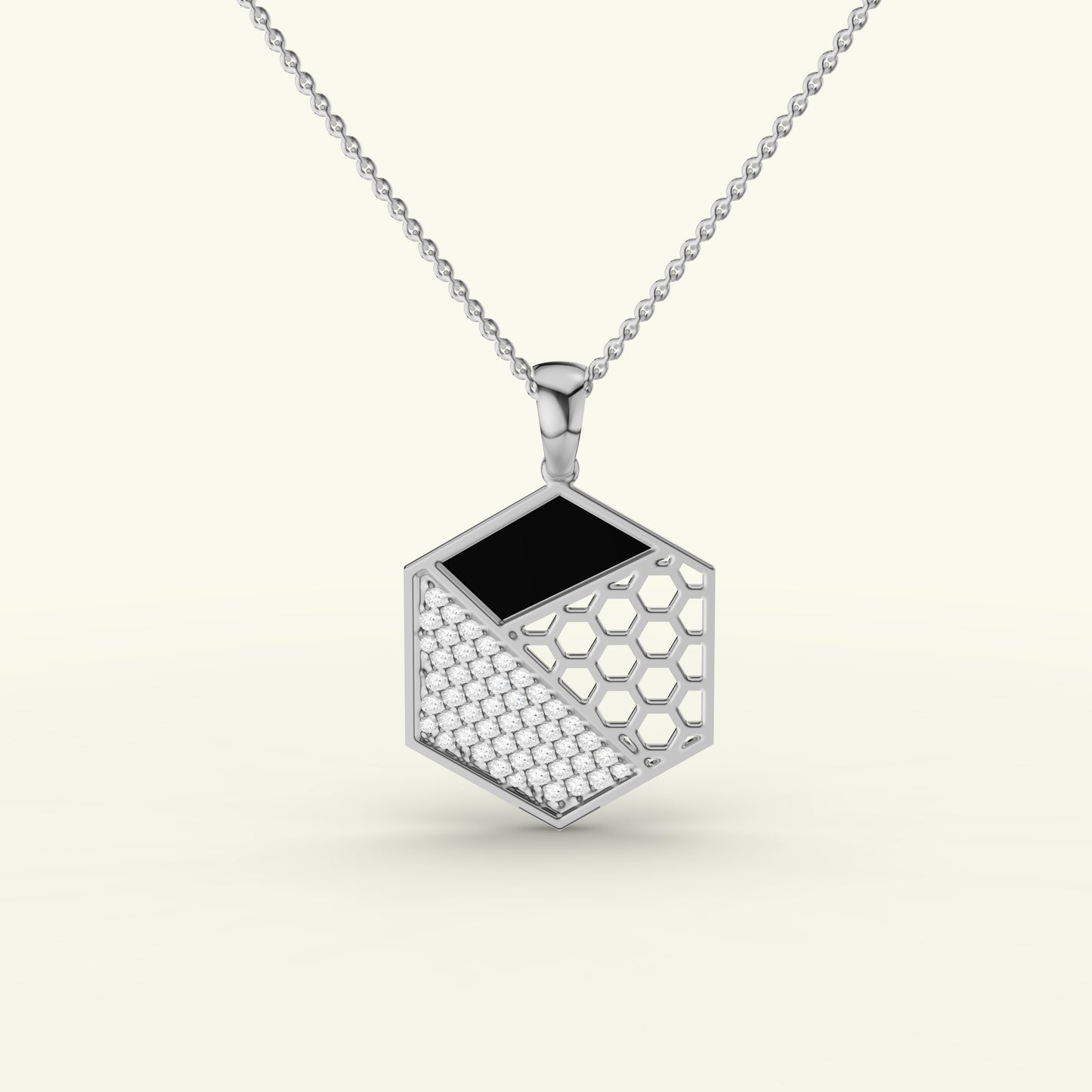 Caelum Modern Mens Diamond Pendant