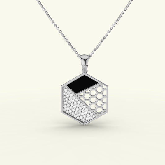 Caelum Modern Mens Diamond Pendant