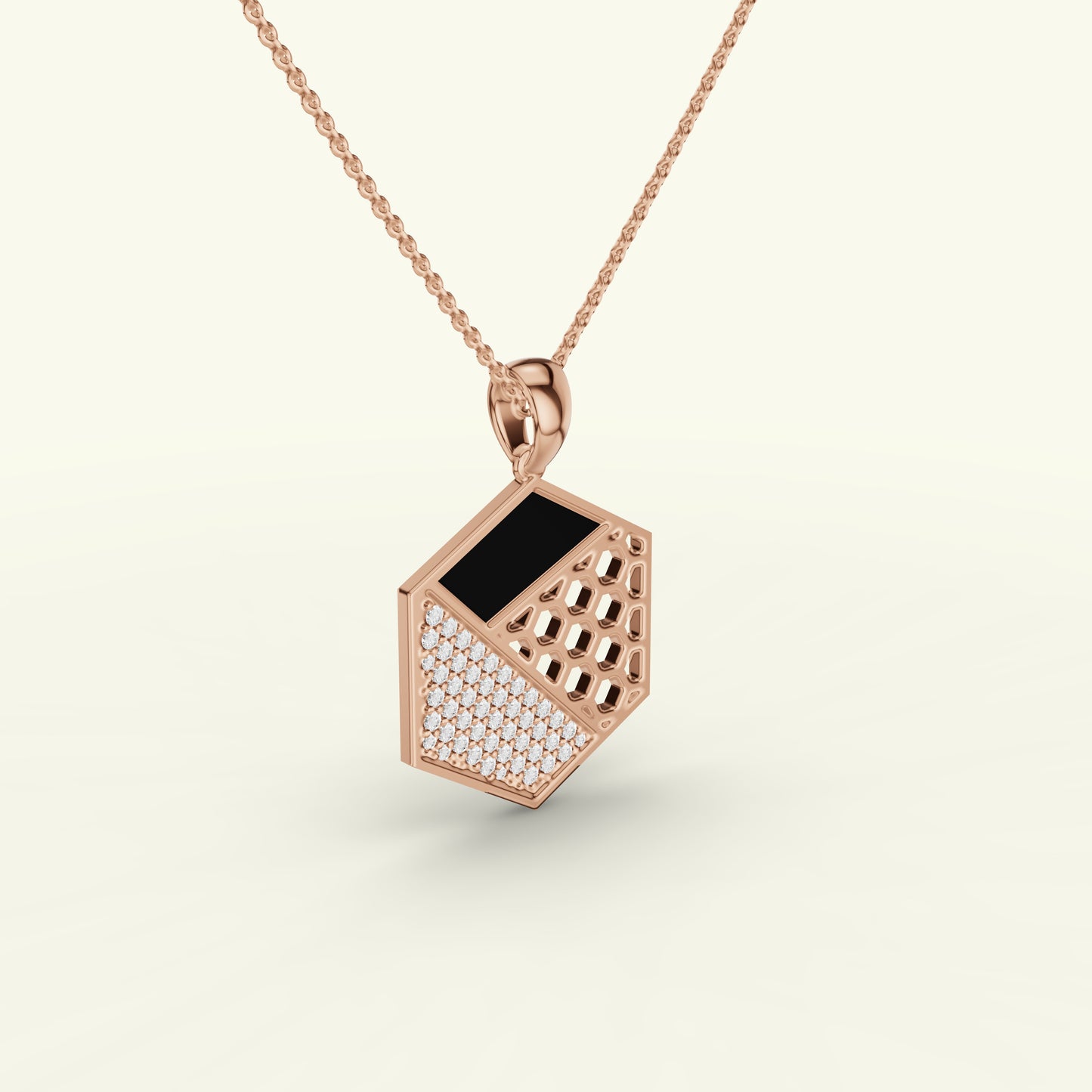 Caelum Modern Mens Diamond Pendant