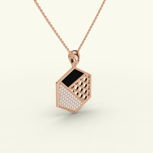 Caelum Modern Mens Diamond Pendant