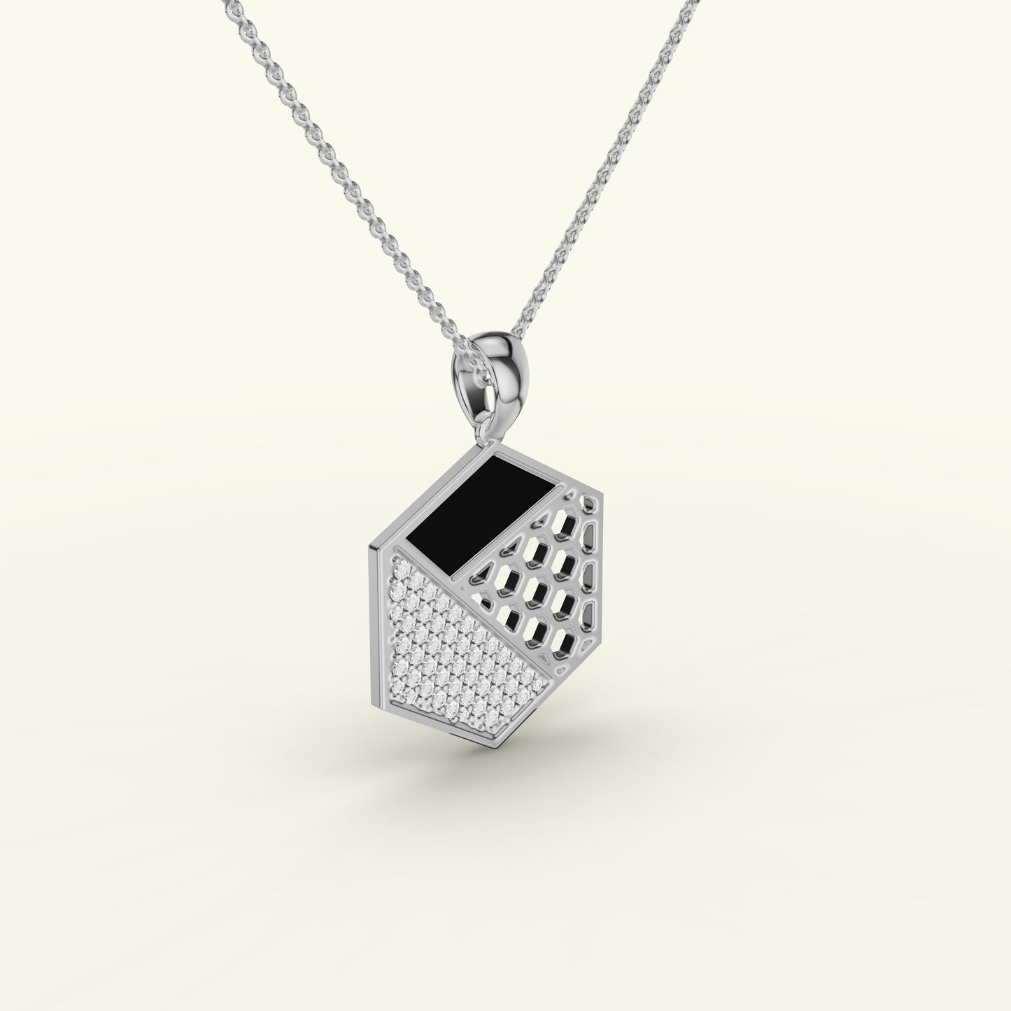 Caelum Modern Mens Diamond Pendant