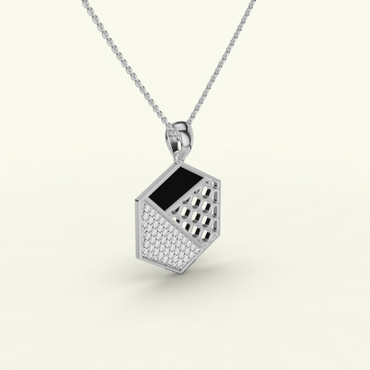 Caelum Modern Mens Diamond Pendant