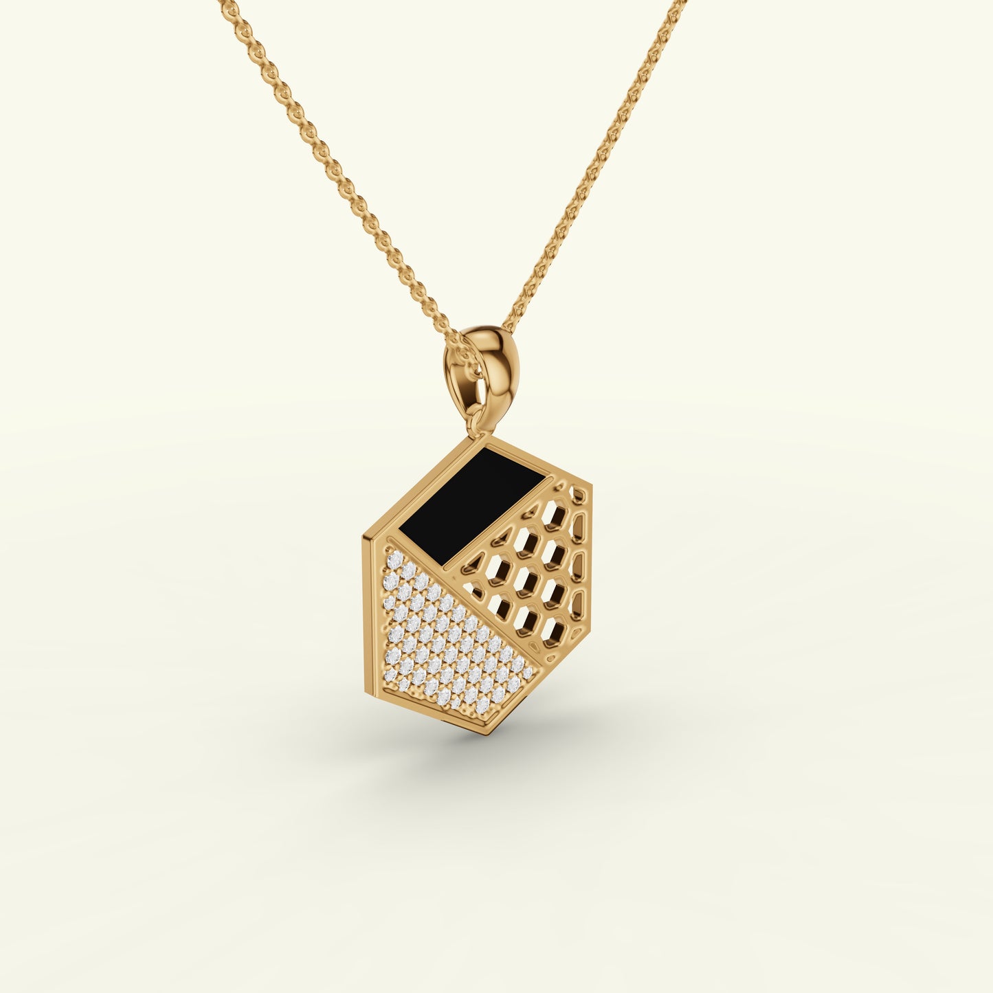 Caelum Modern Mens Diamond Pendant