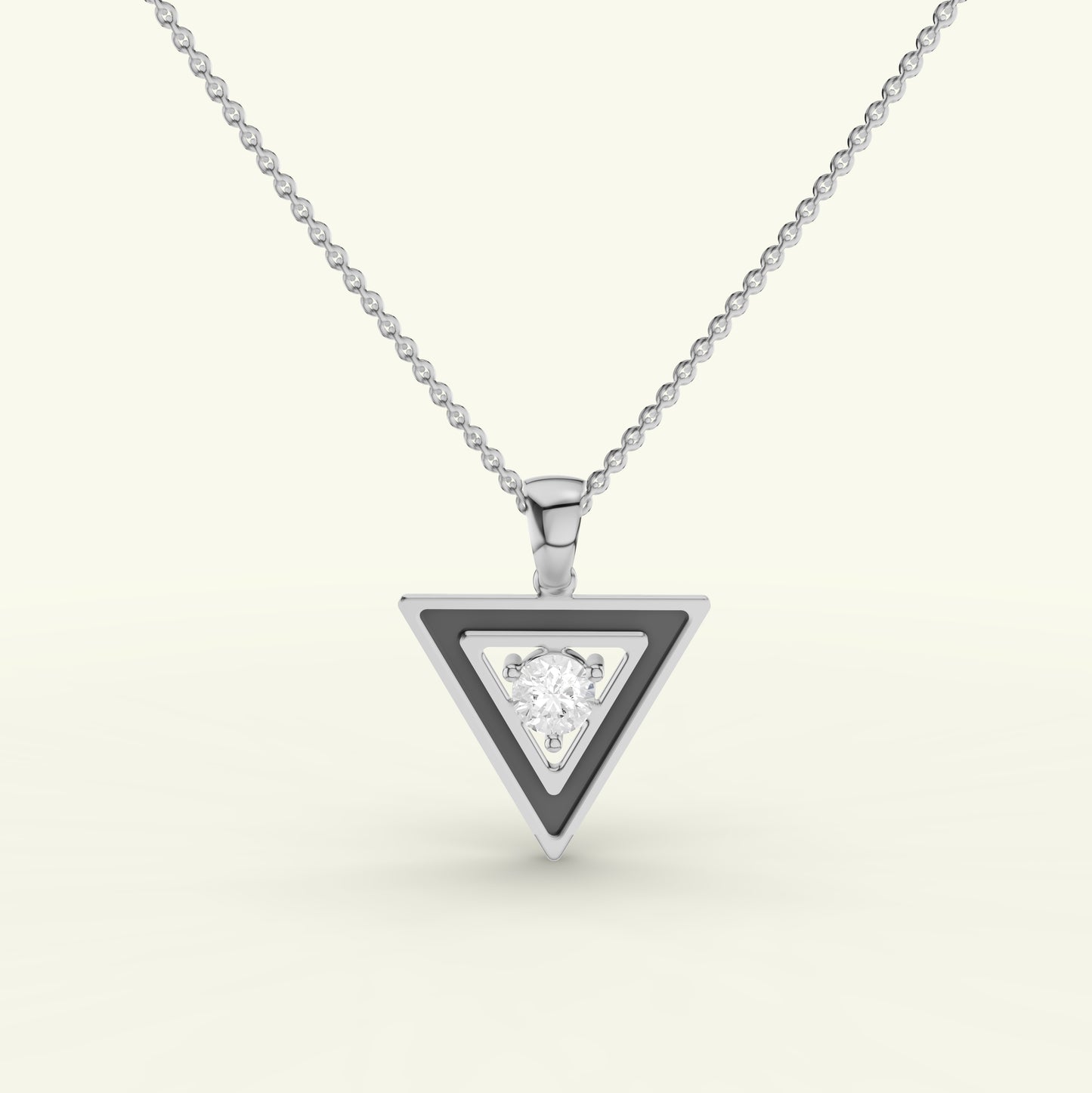 Kael Enamel Mens Diamond Pendant