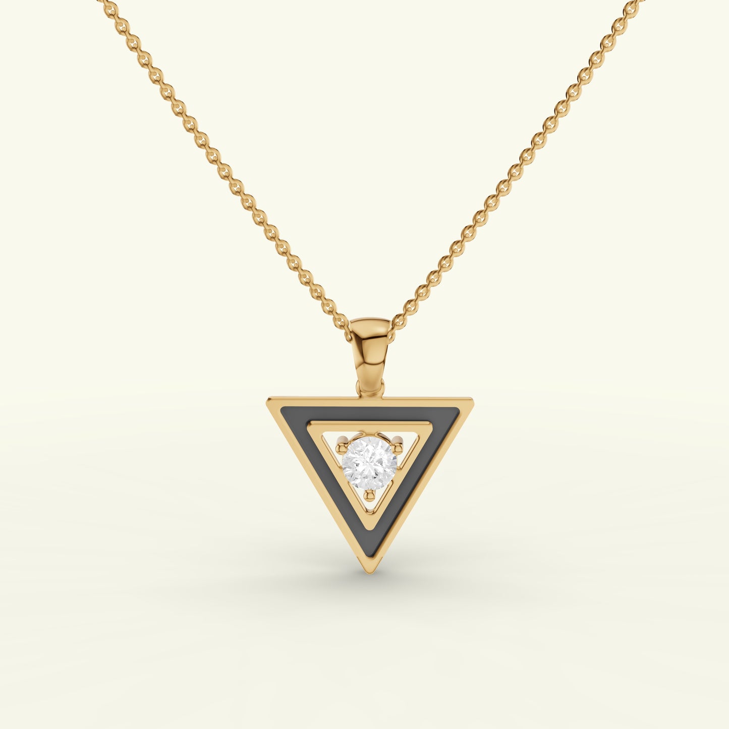 Kael Enamel Mens Diamond Pendant