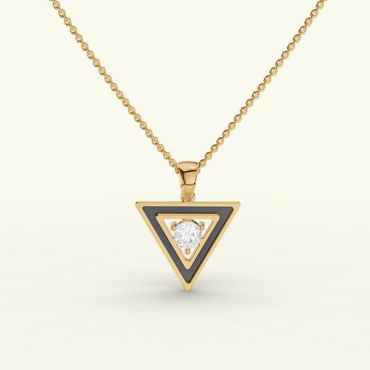 Kael Enamel Mens Diamond Pendant